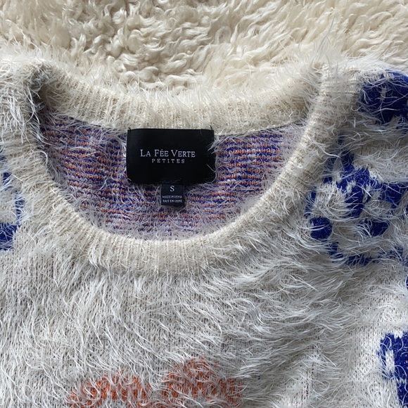 La Fee Verte Feathered Rose Anthropologie Sweater - Picture 4 of 7